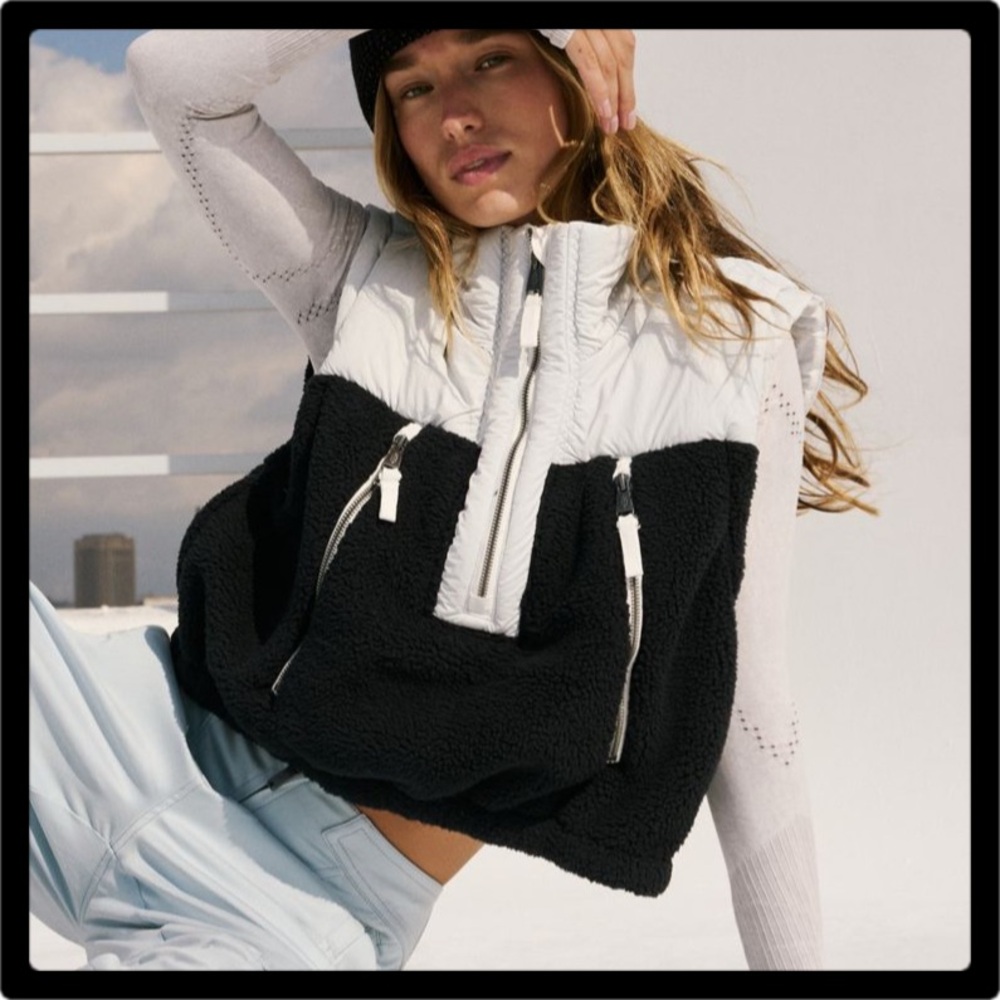 FP Movement by Free People Black and White Vest